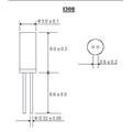 ITTI晶振,I308圓柱插件晶振,I308-32.768KHz-12.5晶振